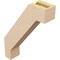Ekena Millwork 3-inch W x 12-inch D x 16-inch H Burlington Rough Cedar Woodgrain TimberThane Knee Brace, Primed BRCUR03X12X16BURRCPR - alternate 3
